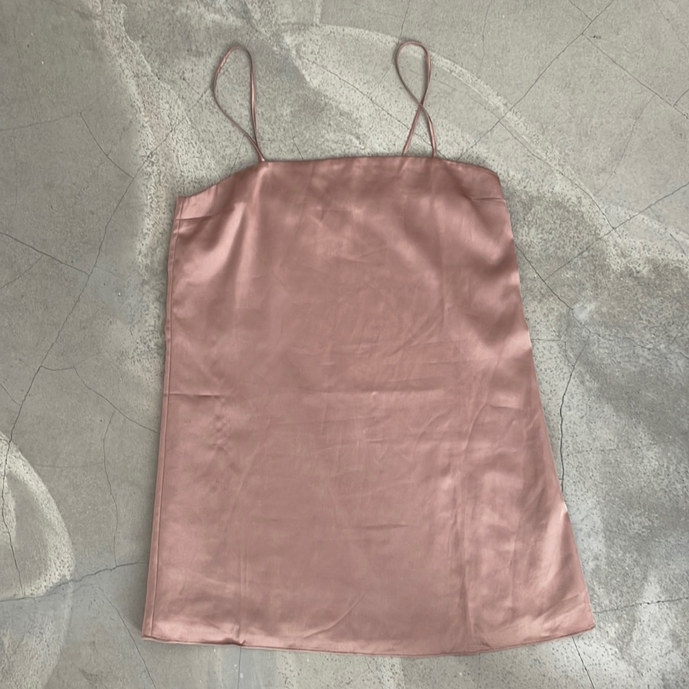 BY TOGETHER Blush Satin Slip Dress size S